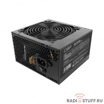 Блок Питания CBR ATX 500W 80+ Bronze, APFC, 0.6mm, 20+4pin, 1*8-pin(4+4P), 2*6+2pin, 4*SATA, 4*IDE, 12cm fan, 1.5м кабель питания, черный [PSU-ATX500-12GM]