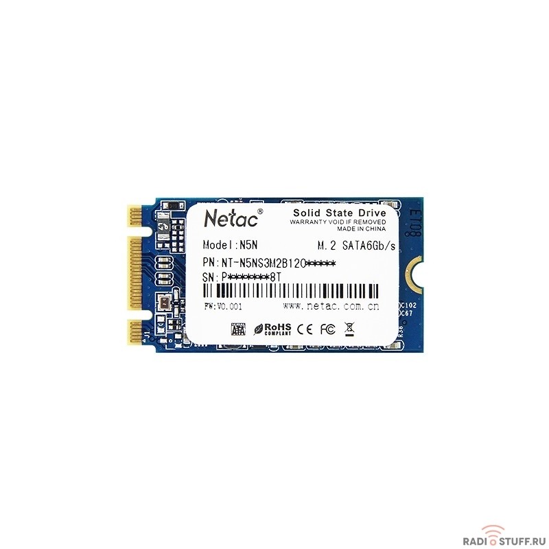 Накопитель SSD Netac mSata N5M 1Tb NT01N5M-001T-M3X TLC