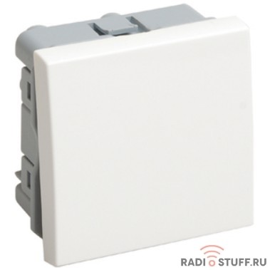 Iek CKK-40D-VO2-K01 ВКО-21-00-П Выключатель одноклавишный (на 2 модуля) ПРАЙМЕР белый