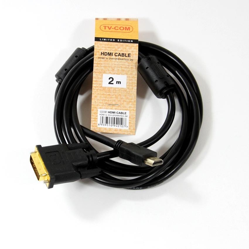 Кабель HDMI-DVI 2M LCG135F-2M TV-COM