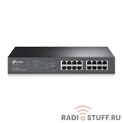 TP-Link TL-SG1016PE  VER1.1 Easy Smart гигабитный 16-портовый коммутатор с 8 портами PoE+ SMB