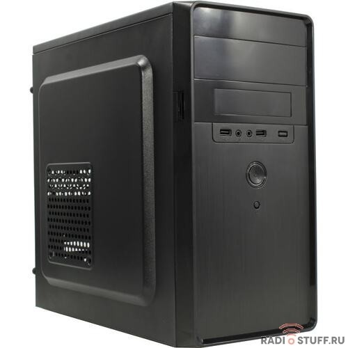 Exegate EX286426RUS Корпус Minitower ExeGate BA-309-450W-8 (mATX, БП AA450 с вент. 8см, 2*USB, HD аудио, черный)