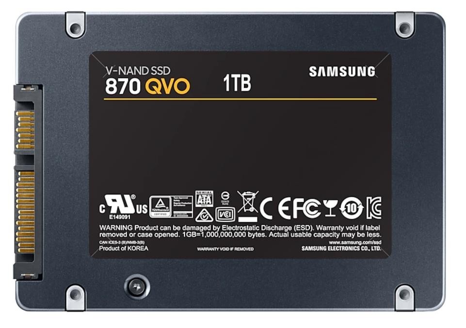 SSD жесткий диск SATA2.5" 1TB 6GB/S 870 QVO MZ-77Q1T0BW SAMSUNG