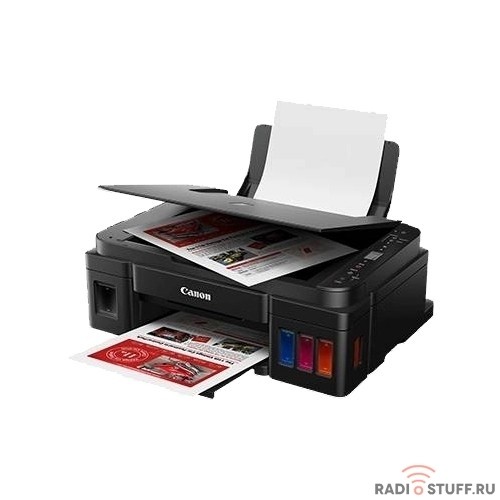 Canon PIXMA G3410 2315C009 (СНПЧ, WiFi, 4800x1200, 8,8 изобр./мин для ч/б, 5,0 изобр./мин для цветной, A4, A5, B5, LTR, конверт, фотобумага: 13x1)