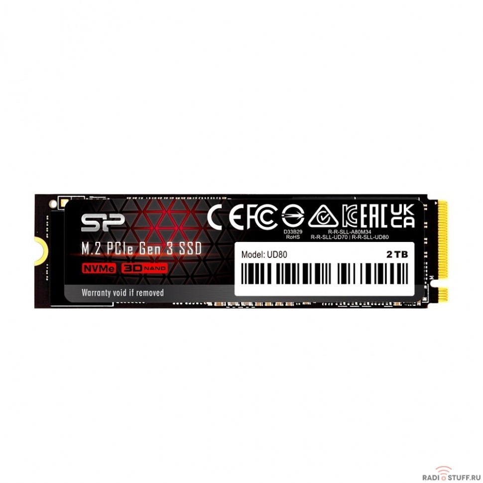 Silicon Power SSD M.2 500GB UD80, M.2 2280, PCI-E 3x4, [R/W - 3400/3000 MB/s] SP500GBP34UD8005