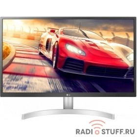LCD LG 27" 27UL500-W белый {IPS 3840x2160 5ms 300cd 1000:1(Mega DCR) DisplayPort P HDMIx2 Audioout, vesa}