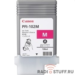 Canon PFI-102M 0897B001 Картридж для Canon imagePROGRAF iPF605, iPF610., iPF650, iPF655, iPF710, iPF755, LP17, iPF510, Пурпурный, 130 мл. (GJ) 