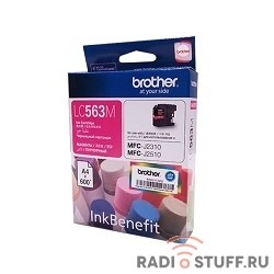 Brother LC-563M Картридж ,Magenta MFCJ2510/2310, Magenta, (600стр.)