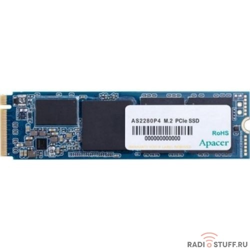 M.2 2280 1TB Apacer AS2280P4 Client SSD AP1TBAS2280P4-1 PCIe Gen3x4 with NVMe, 3000/2000, IOPS 215/390K, MTBF 1.5M, 3D TLC, 800TBW, 0,73DWPD, RTL (918253)