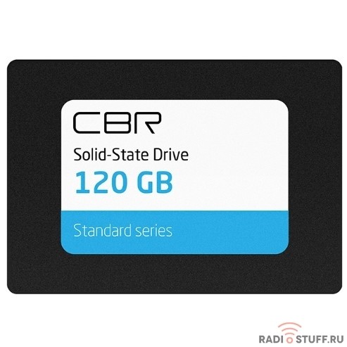 CBR SSD-120GB-2.5-ST21, Внутренний SSD-накопитель, серия "Standard", 120 GB, 2.5", SATA III 6 Gbit/s, Phison PS3111-S11, 3D TLC NAND, R/W speed up to 550/420 MB/s, TBW (TB) 100