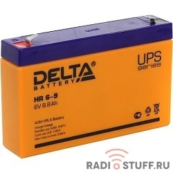 Delta HR 6-9 (634W) (9 А\ч, 6В) свинцово- кислотный аккумулятор  