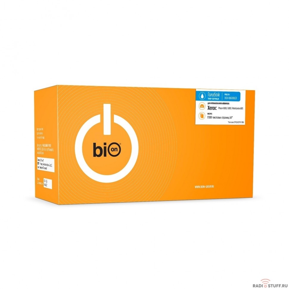 Bion 106R01631 Картридж для Xerox Phaser 6000/6010, WorkCentre 6015 (1000  стр.), Голубой