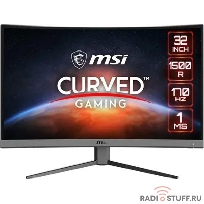 LCD MSI 31.5" G32C4 E2 черный {VA 1920x1080 170Hz 1ms 178/178 250cd 3000:1 8bit 2xHDMI1.4 DisplayPort1.2 FreeSync(Prem) VESA} [9s6-3da61t-050]